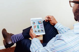 man using saas email security 